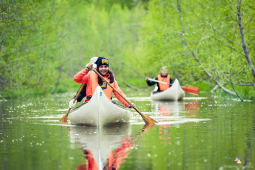 Summer canoeing